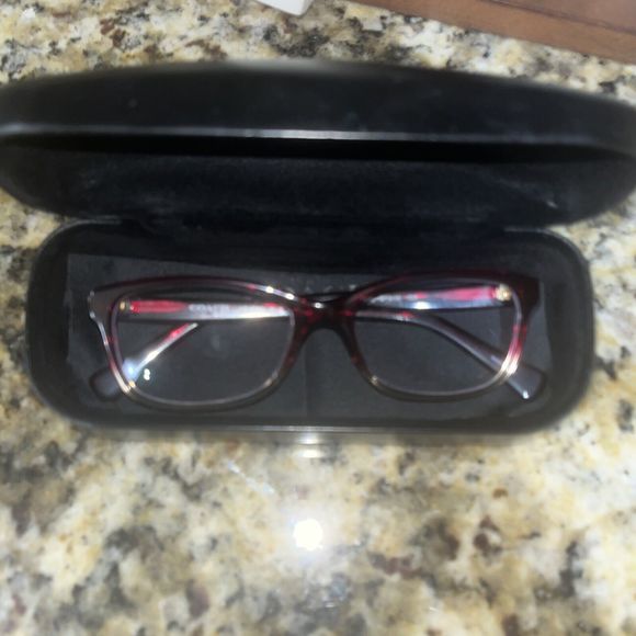 COACH HC6089 5484 Red Sand Gradient Women's Eyeglass Frames 51-16-135 Red - Picture 9 of 11